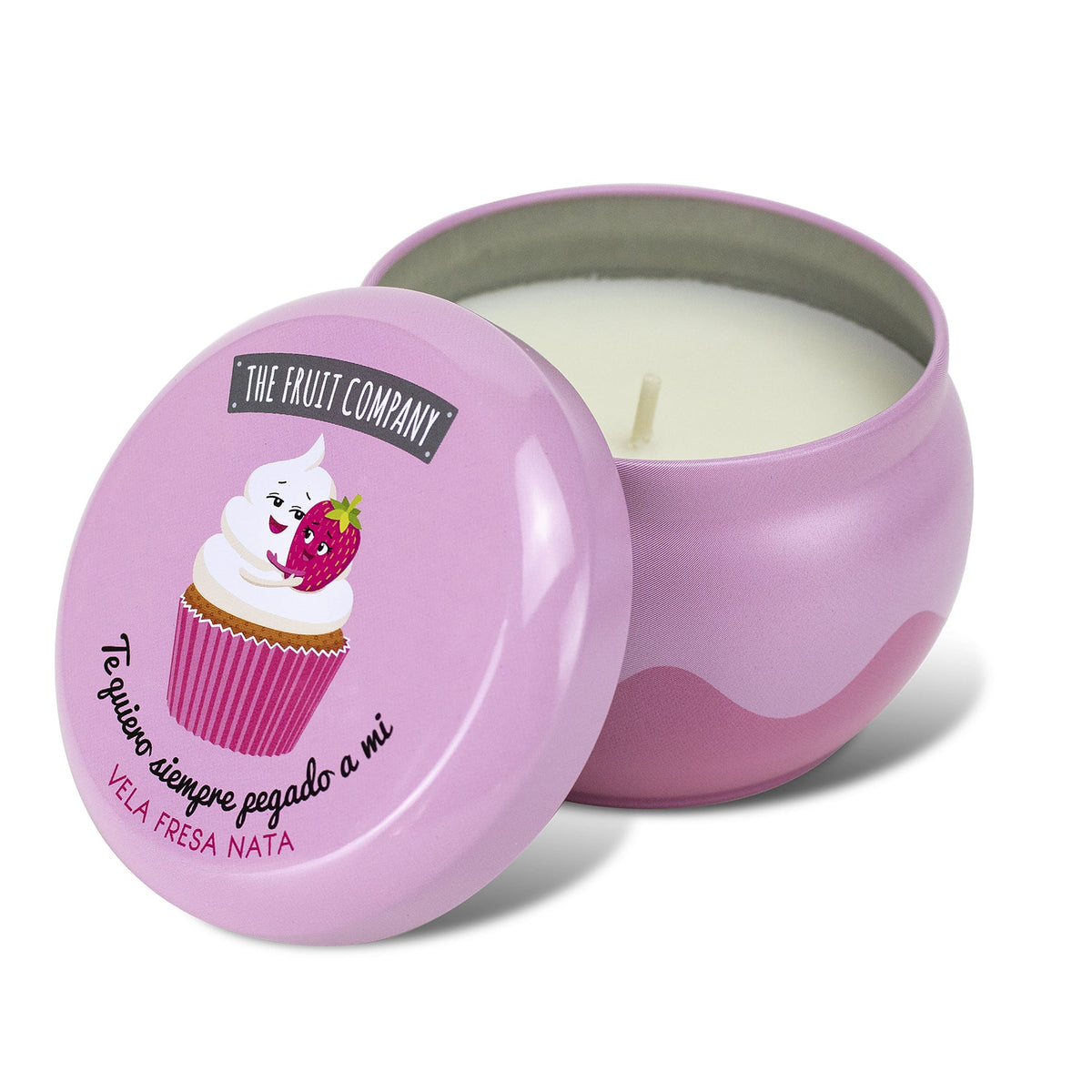 VELA PERFUMADA LATA FRESA NATA - THE FRUIT COMPANY